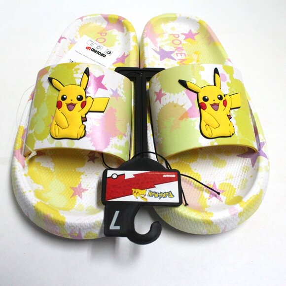 New GroundUp Multi Color Women's Size 7 Pokemon Slides - Picture 4 of 13